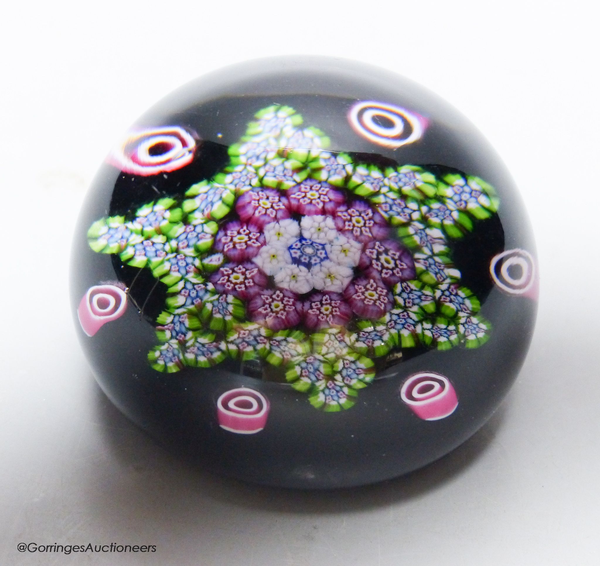 A Paul Ysart Milifiori paperweight